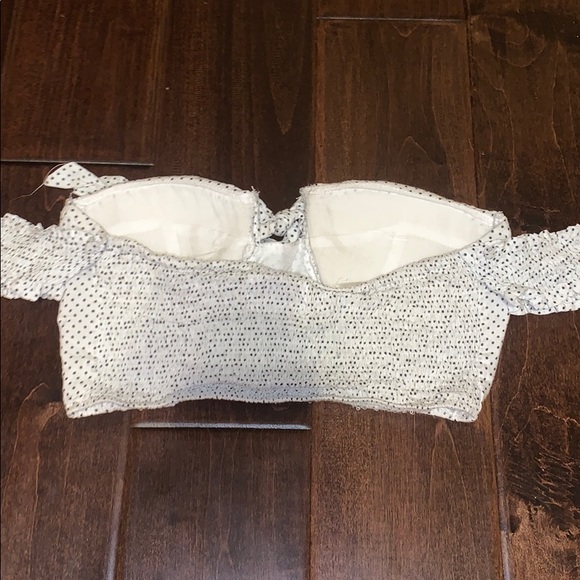 LF Polka Dot Sweetheart Crop Top - Picture 2 of 2